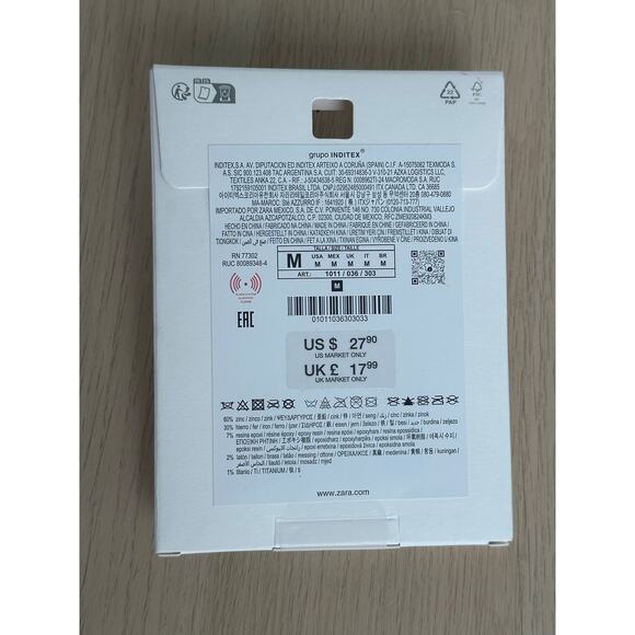 Zara Orange Gold Floral Earrings - OS - New - Picture 2 of 2